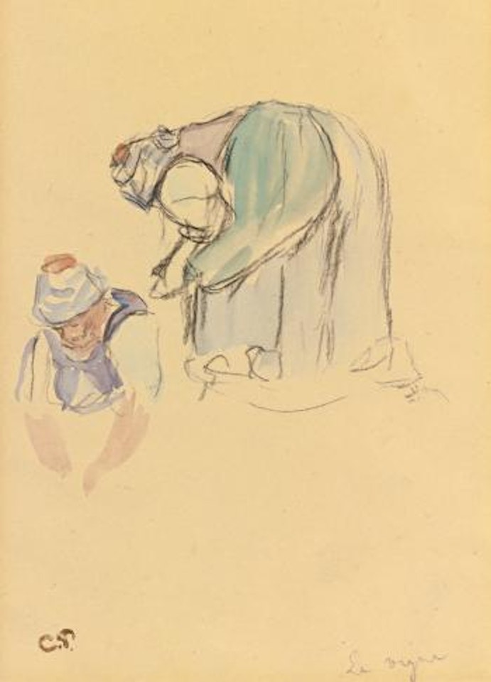 Au Vignes by Camille Pissarro