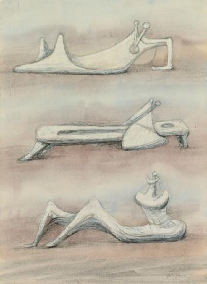 Three Reclining Figures by Henry Moore