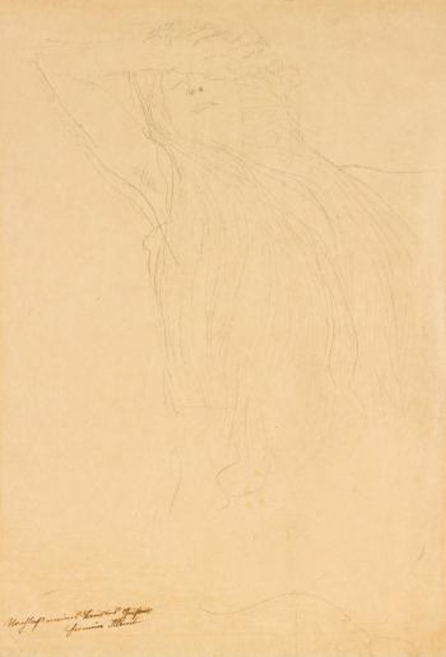 Studie Zu "Die Künste" Aus Dem Beethoven Frieze (Study For "The Arts" From The Beethoven Frieze) by Gustav Klimt