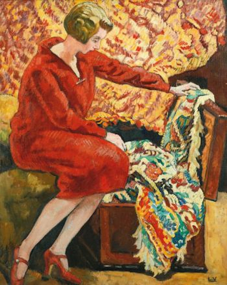 Jeune Femme Au Coffre by Louis Valtat