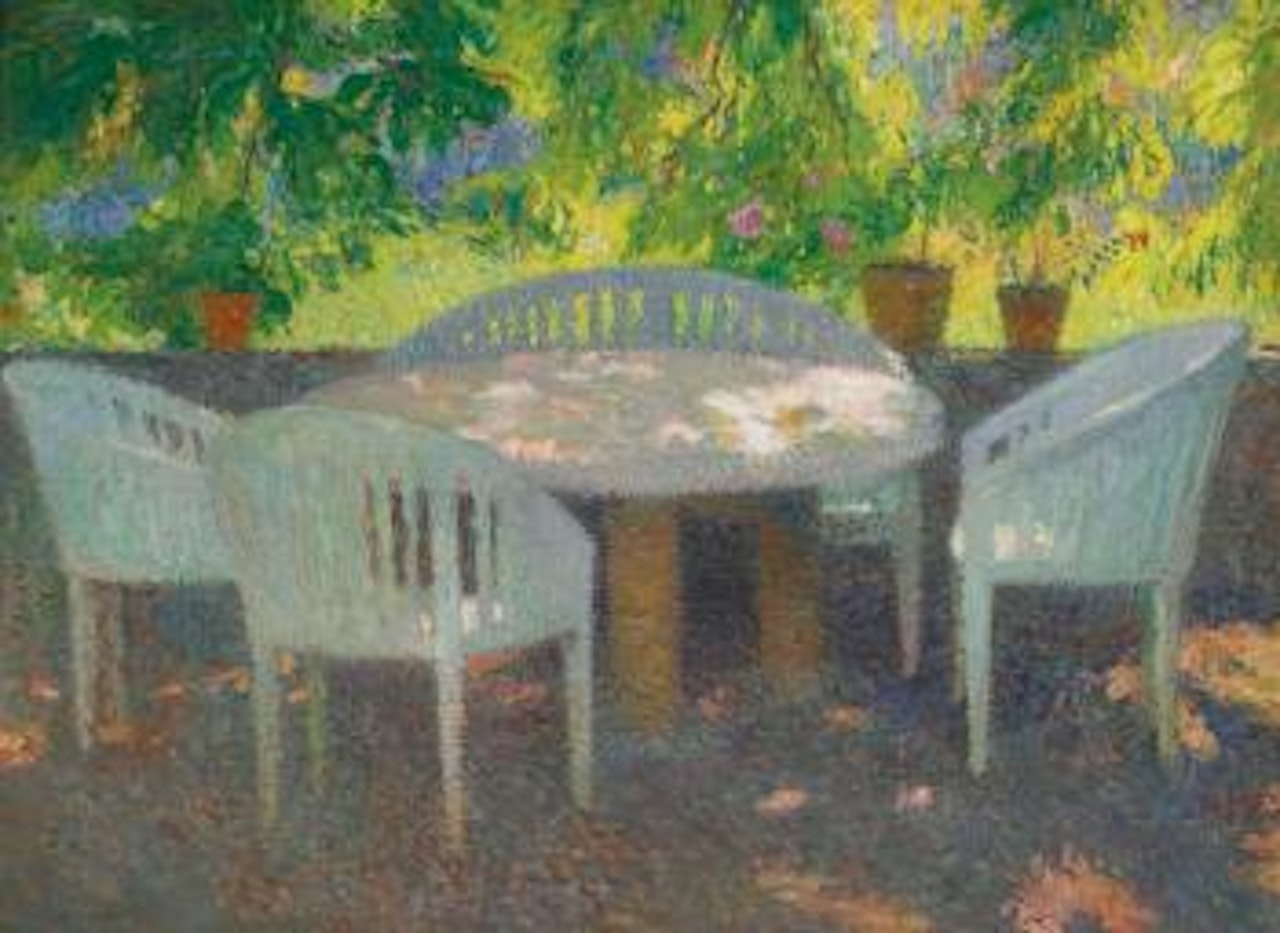 Sous Le Grand Marronier De Marquayrol by Henri Jean Guillaume Martin