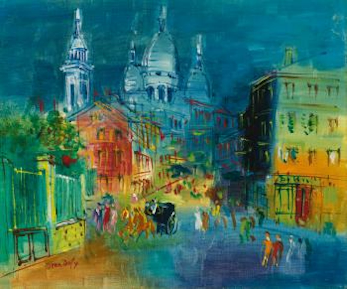 Montmartre, Rue Norvins by Jean Dufy