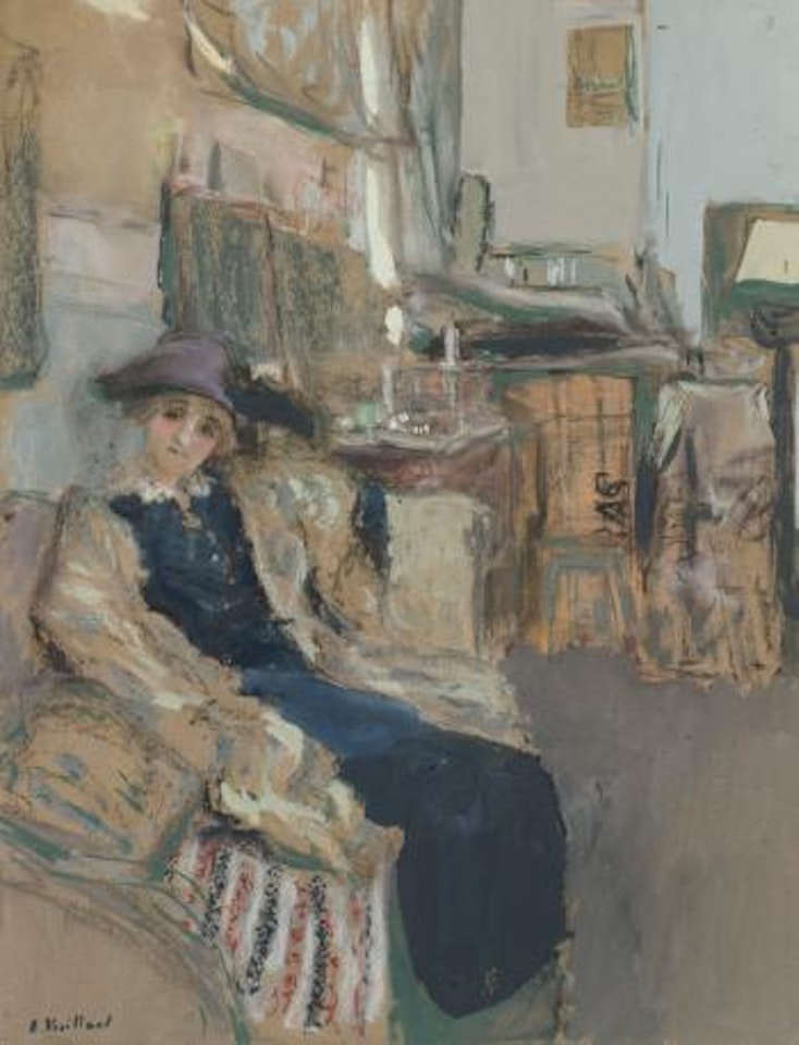 Le Modèle Au Chapeau Violet by Édouard Vuillard