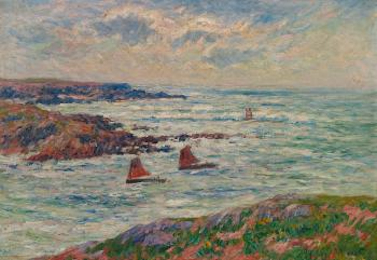 L'entreé Du Port De Doëlan, Finistere by Henry Moret