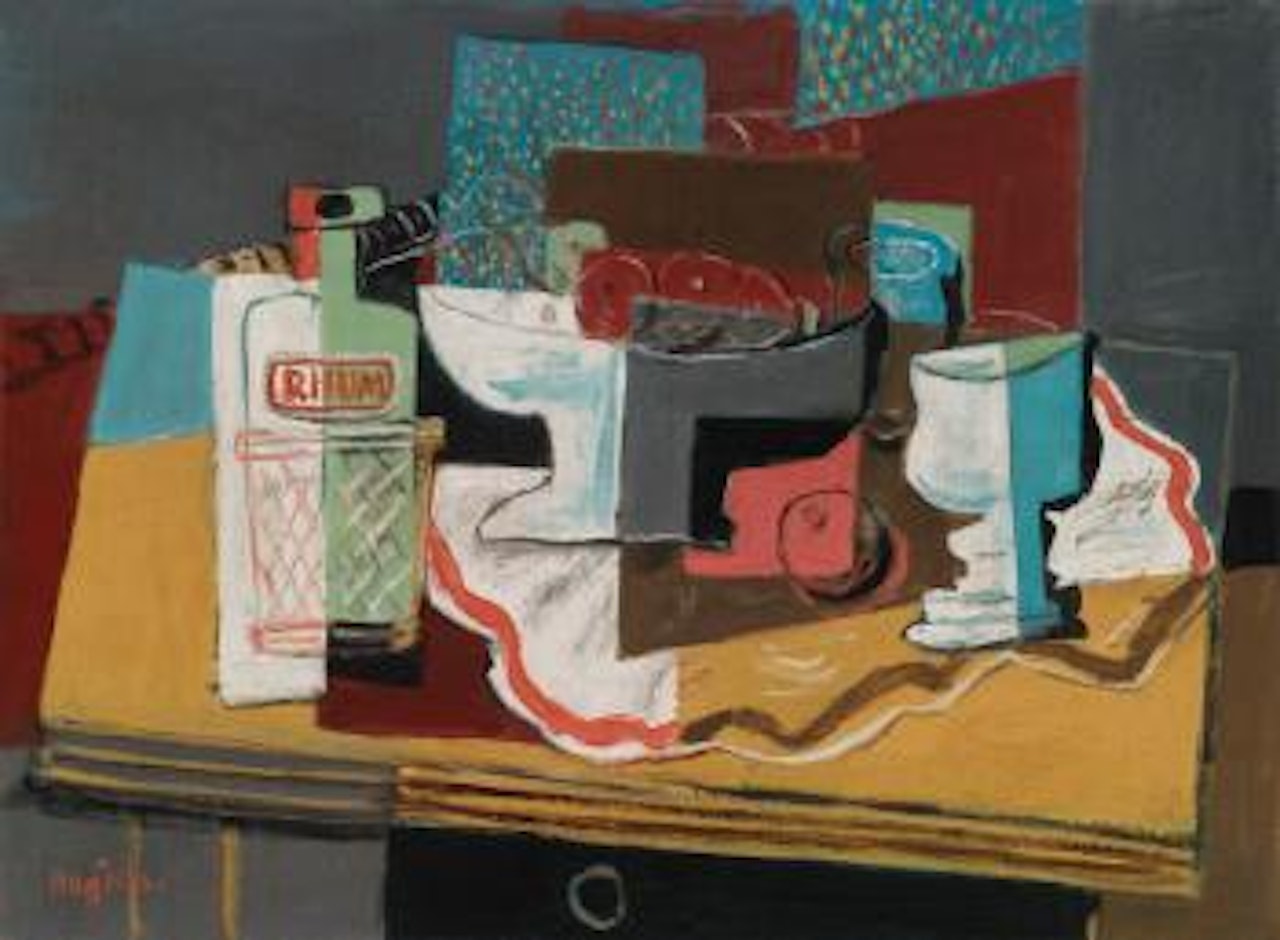 Nature Morte à La Bouteille De Rhum by Henri Hayden