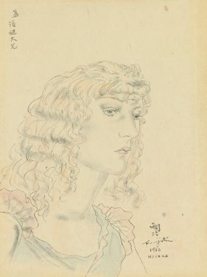 Portrait De Femme, Madeleine by Leonard Tsuguharu Foujita