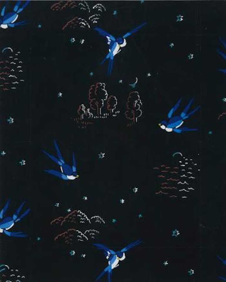 Migration D'hirondelles Sur Fond Noir by Raoul Dufy