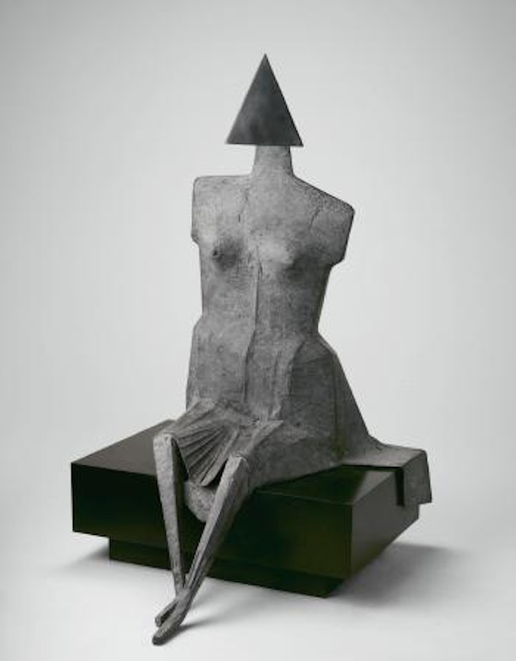 Third Girl Sitting On Bench by Lynn Chadwick