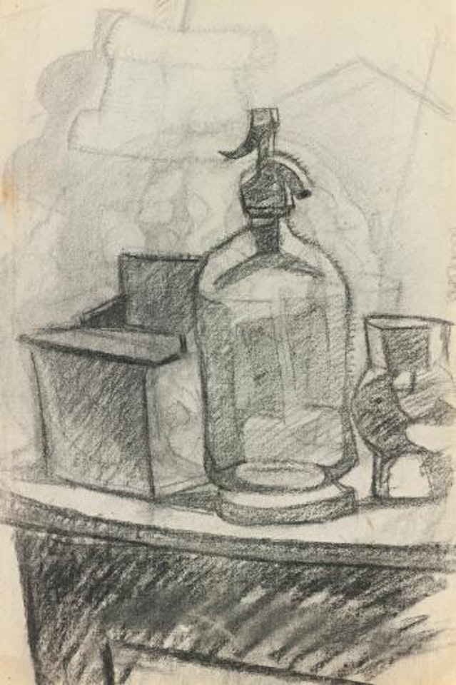 Le Siphon (Recto); Étude De Nu Et Étude De Tête (Verso) by Juan Gris