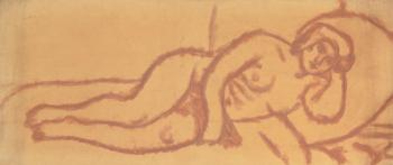 Gabrielle Couchée à La Rose by Pierre-Auguste Renoir