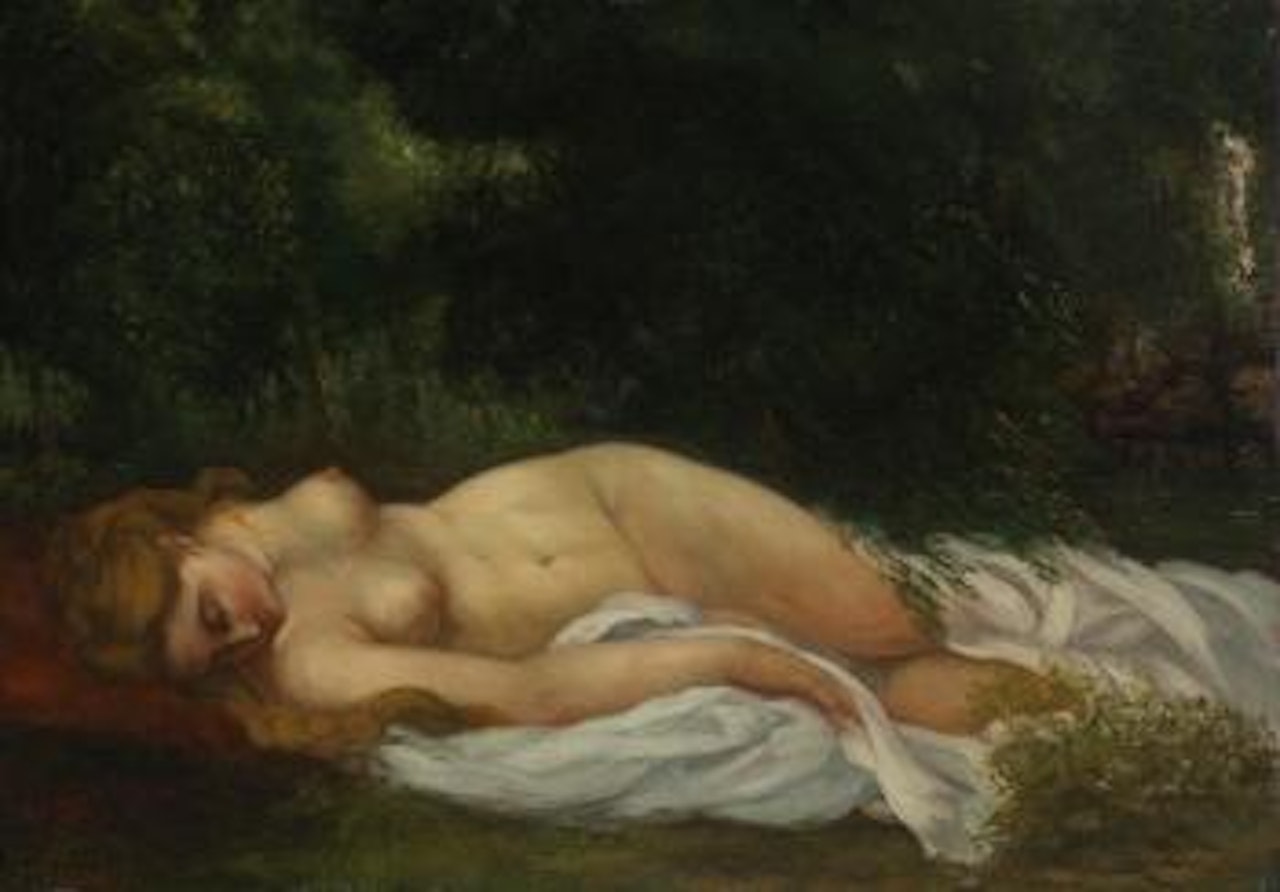 Nu Couché by Gustave Courbet