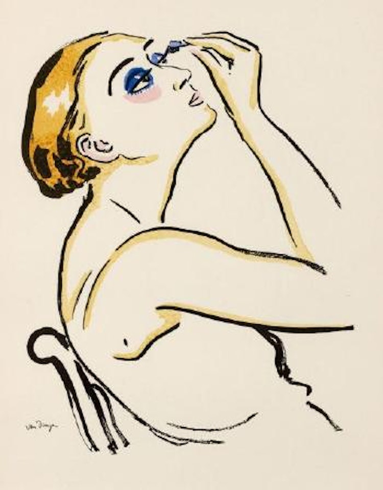 Rimmel (Femme se maquillant) by Kees van Dongen