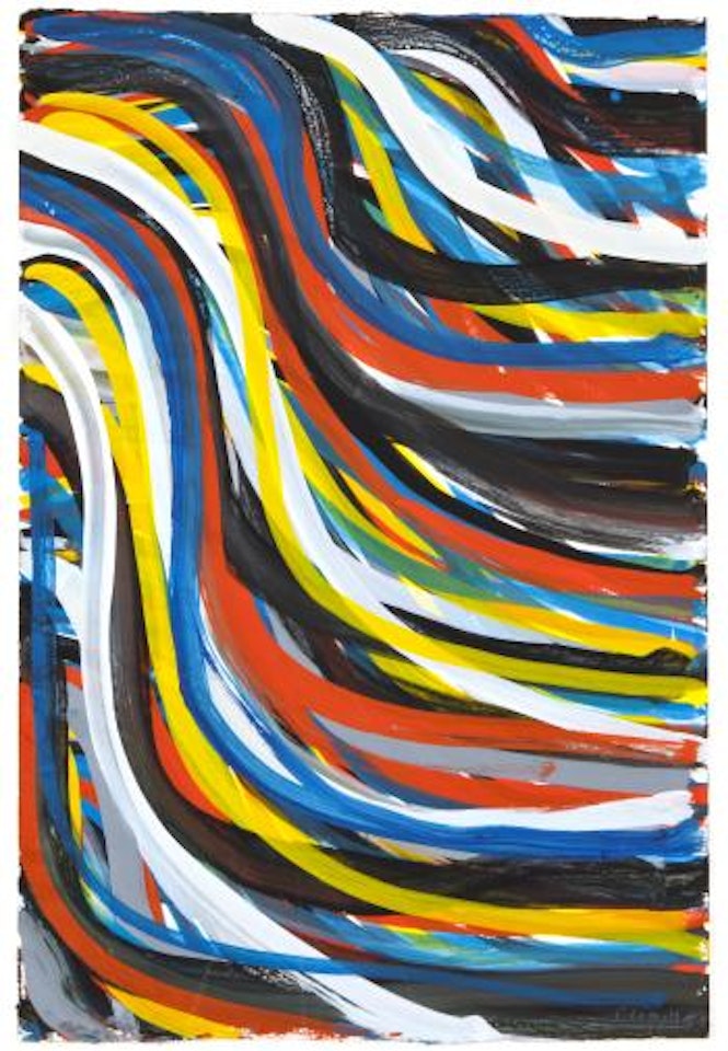 Wavy Brushstrokes by Sol LeWitt