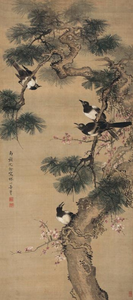 Magpies And Pine by Shen Quan