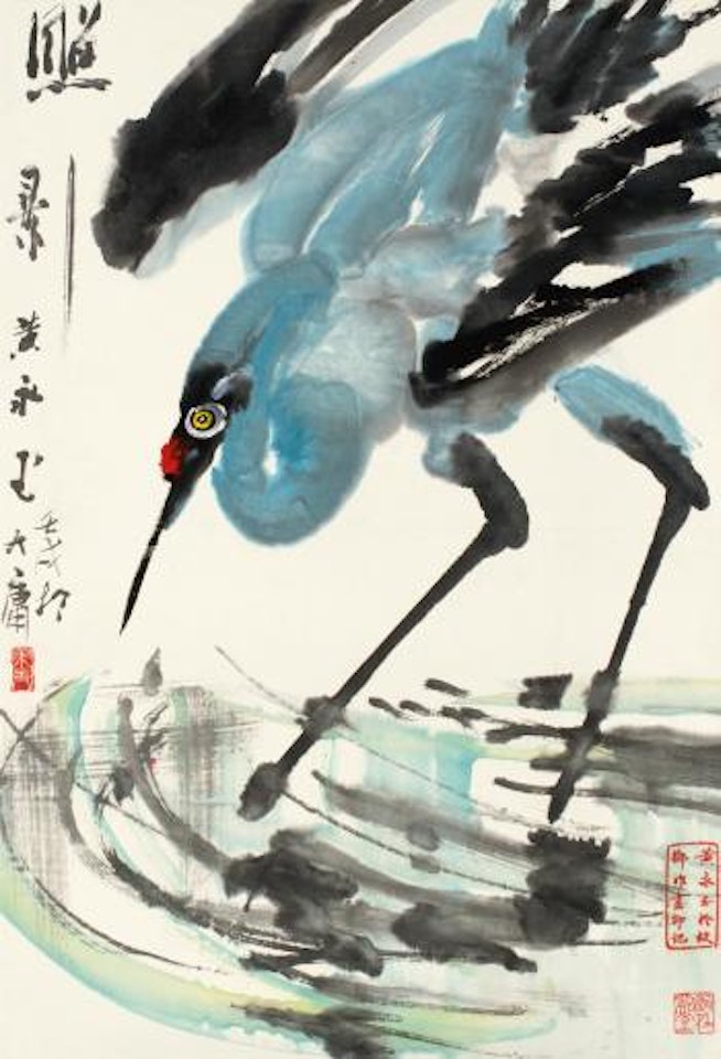 Crane by Huang Yongyu