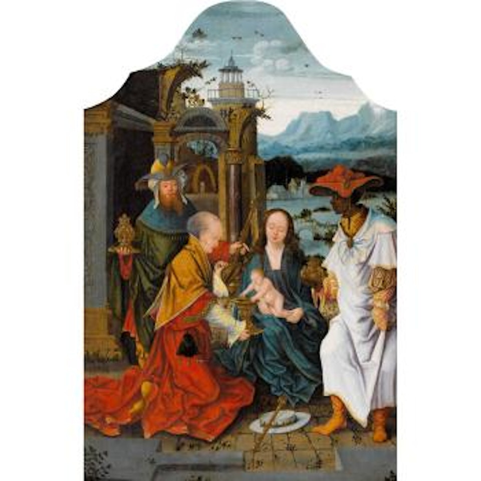 Anbetung der Könige. by Joos van Cleve