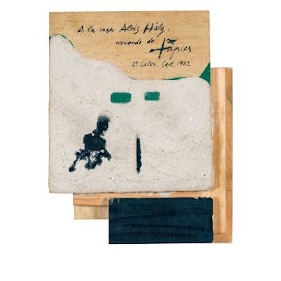 Abstrakte Komposition. by Antoni Tapies