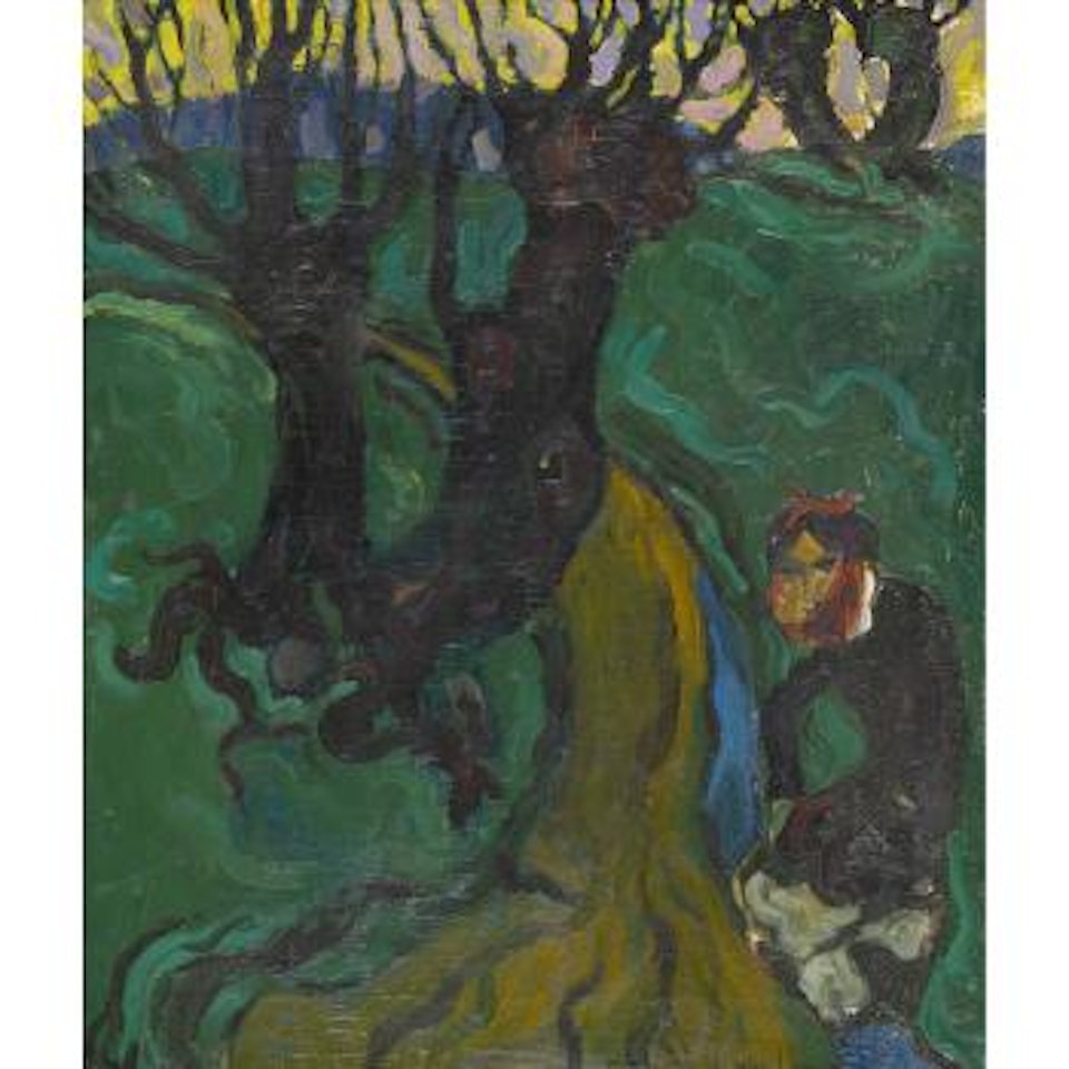 Expressive Landschaftspartie. by Louis Vonlanthen