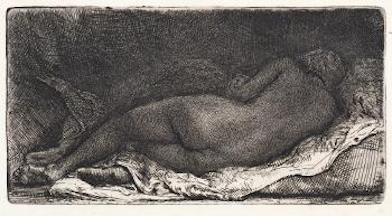 Négresse couchée by Attributed to Rembrandt Harmensz van Rijn