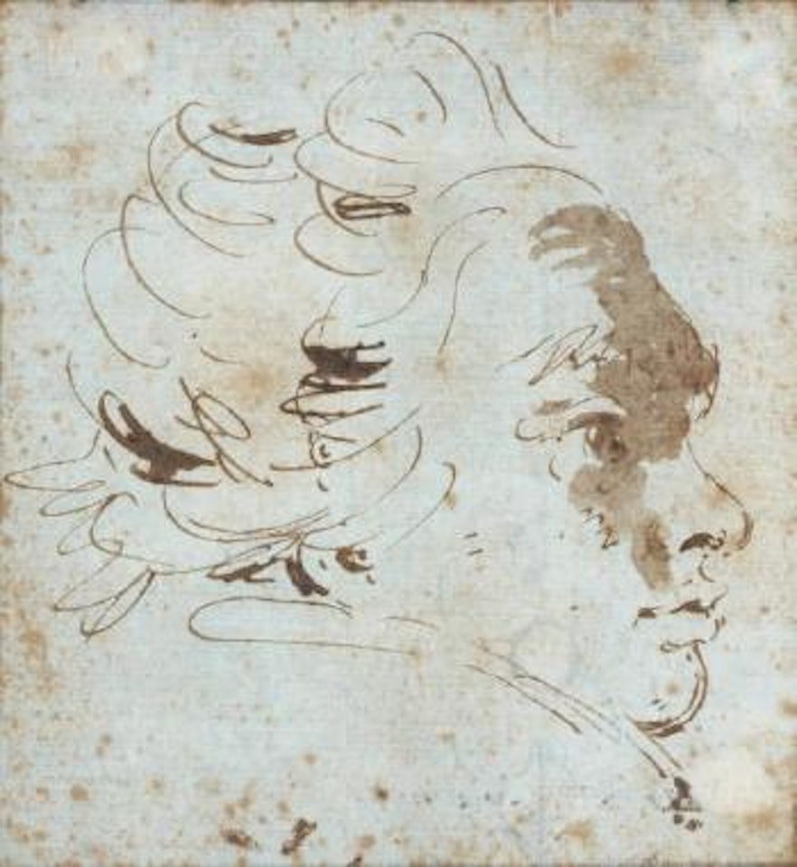 Visage de jeune homme tourné vers la droite by Giovanni Battista Tiepolo