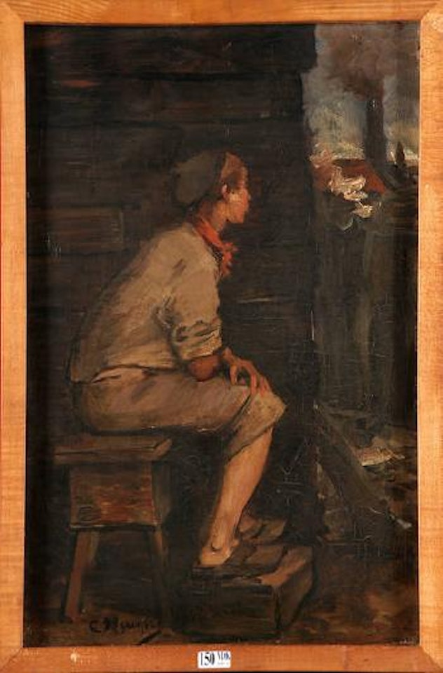 La pose du jeune ouvrier by Constantin Meunier