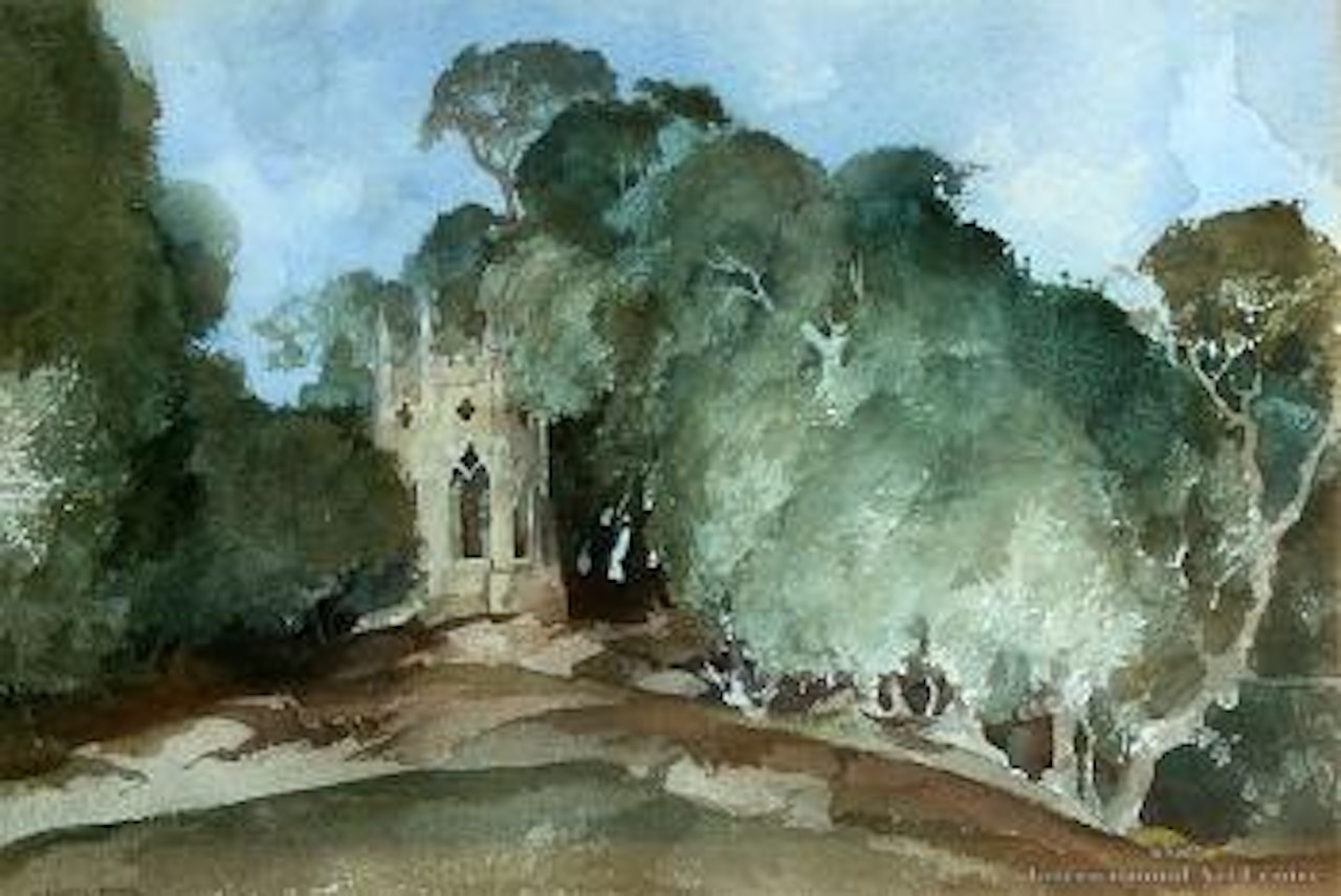 The Gothic Gazebo, Pams Hill by William Russell Flint