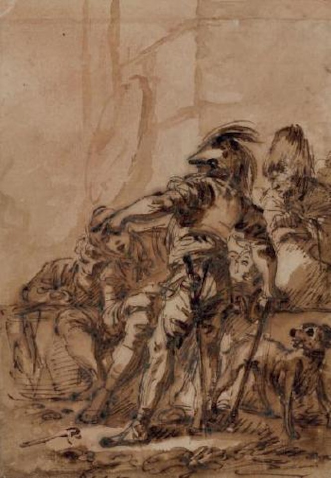 Le corps de garde by Francois Boucher