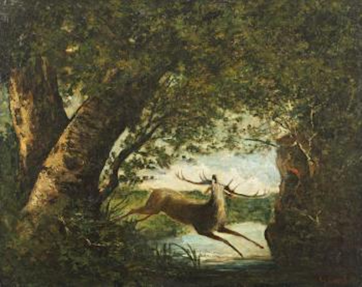 Hallali du cerf by Gustave Courbet