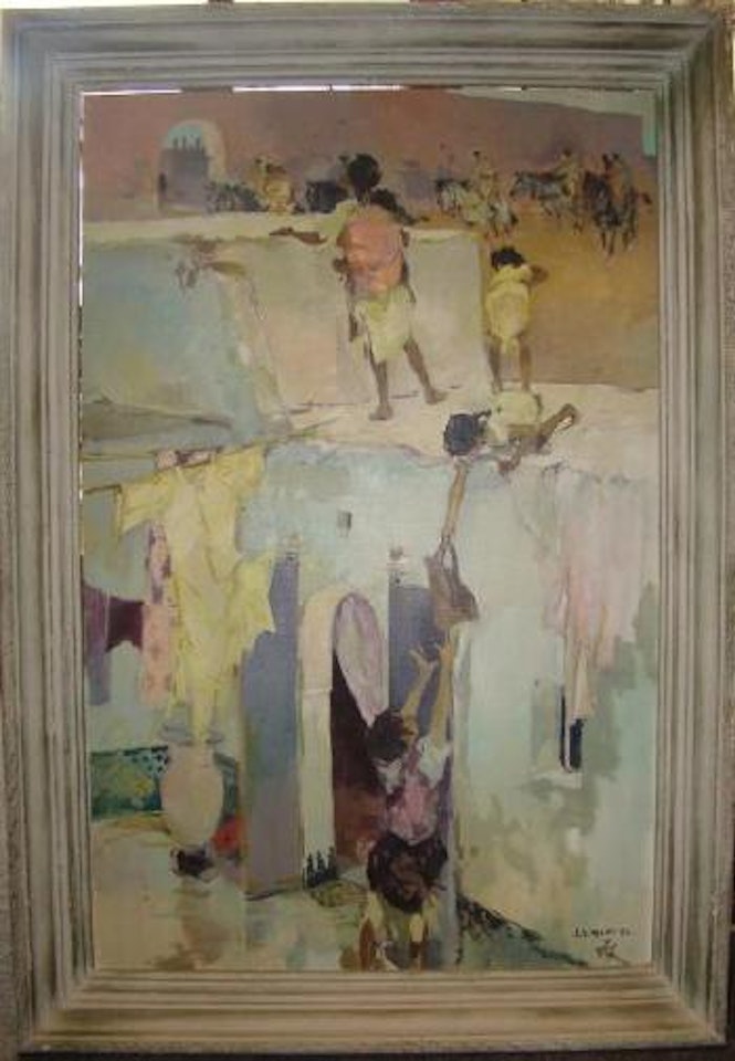 Le passage des cavaliers, Maroc by Jean Gaston Mantel