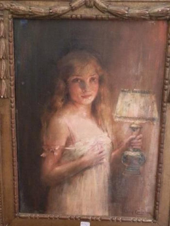 Bonsoir (portrait de jeune fille) by Leon Comerre