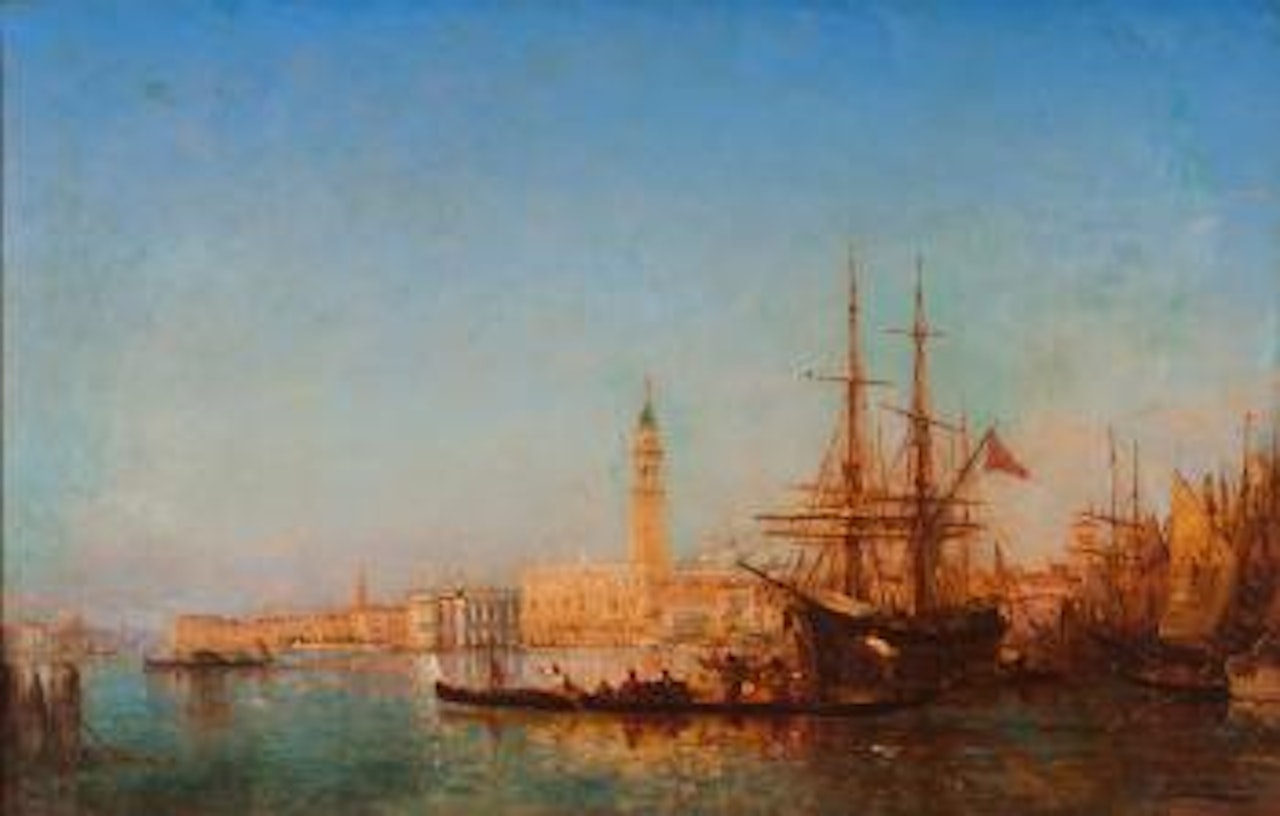 View of the Saint Mark’s square, Venice by Félix Ziem