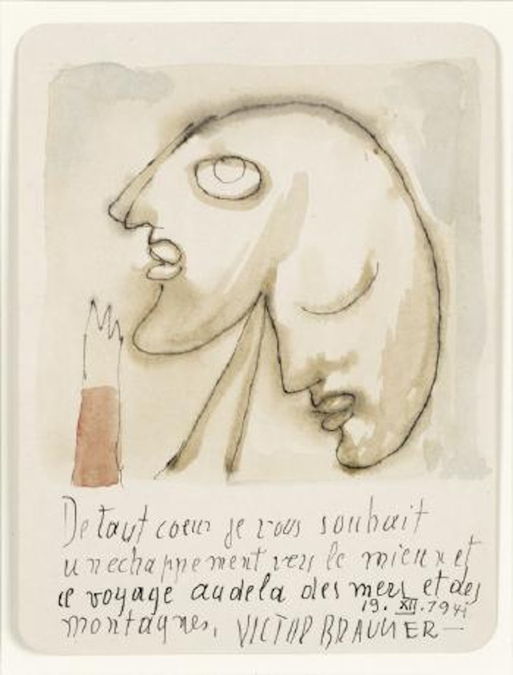 Portrait a deux visages by Victor Brauner