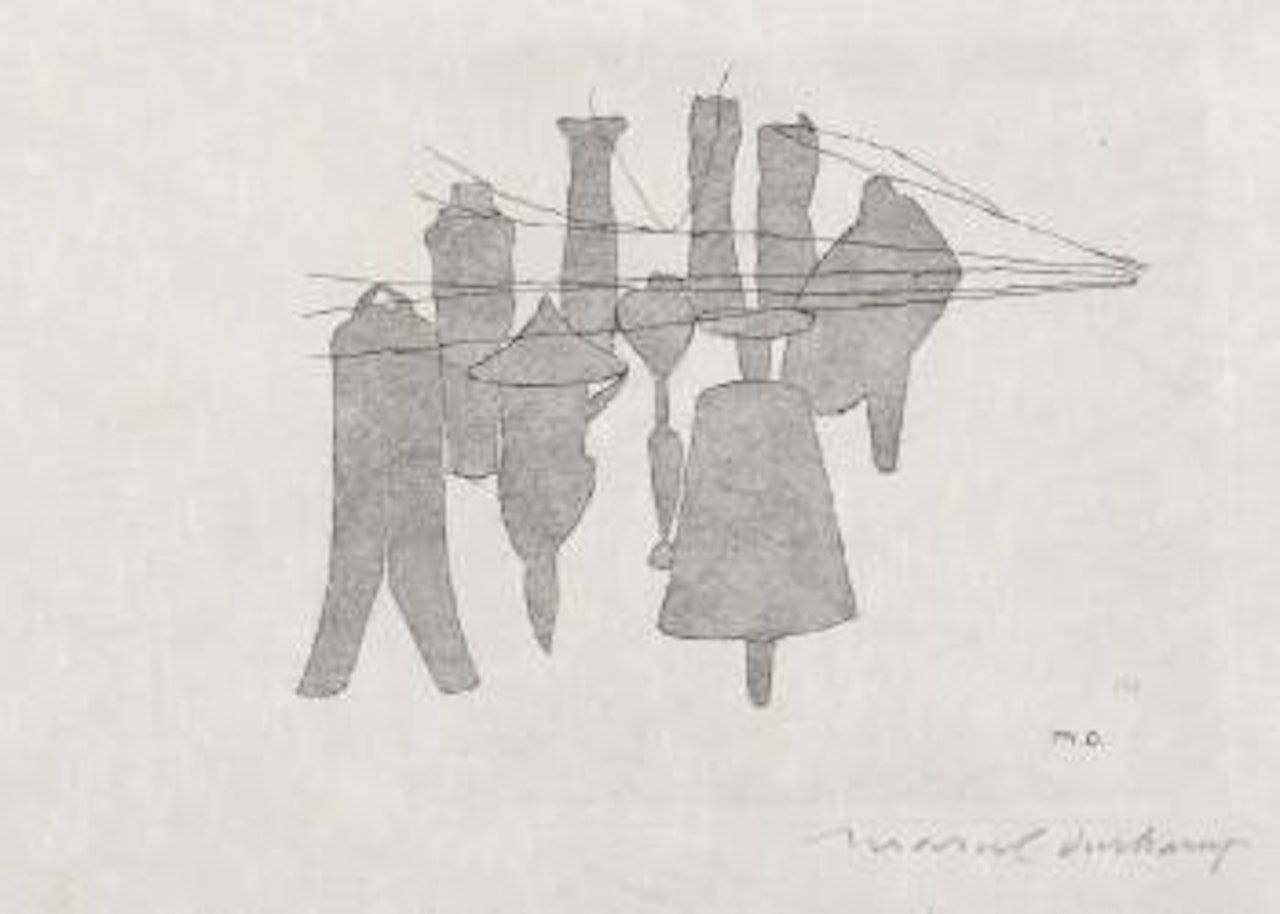 Nine malic moulds by Marcel Duchamp