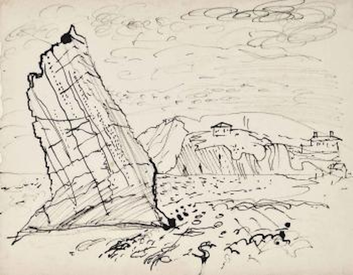 Two studies of Freshwater Bay, Isle of Wight by John Piper