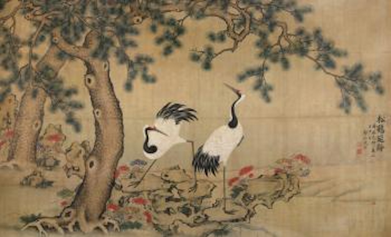 Crane And Pine by Shen Quan