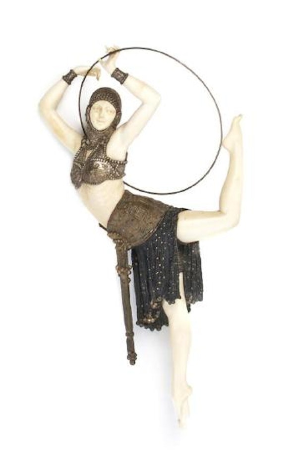 Dancer with ring by Demetre Chiparus