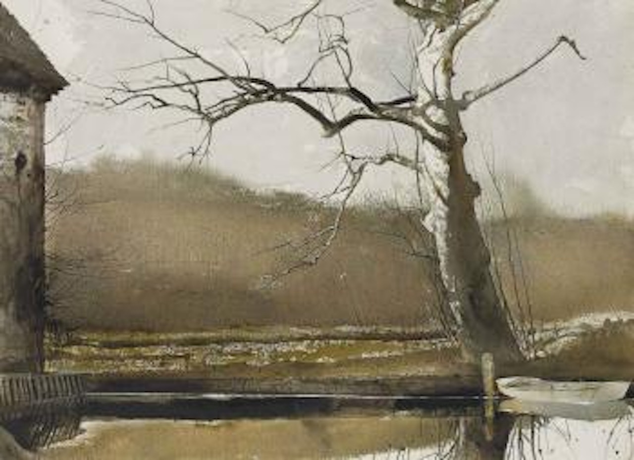 Flat Boat by Andrew Wyeth
