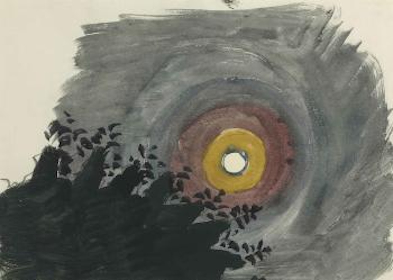 Three Ringed Moon by Charles Burchfield
