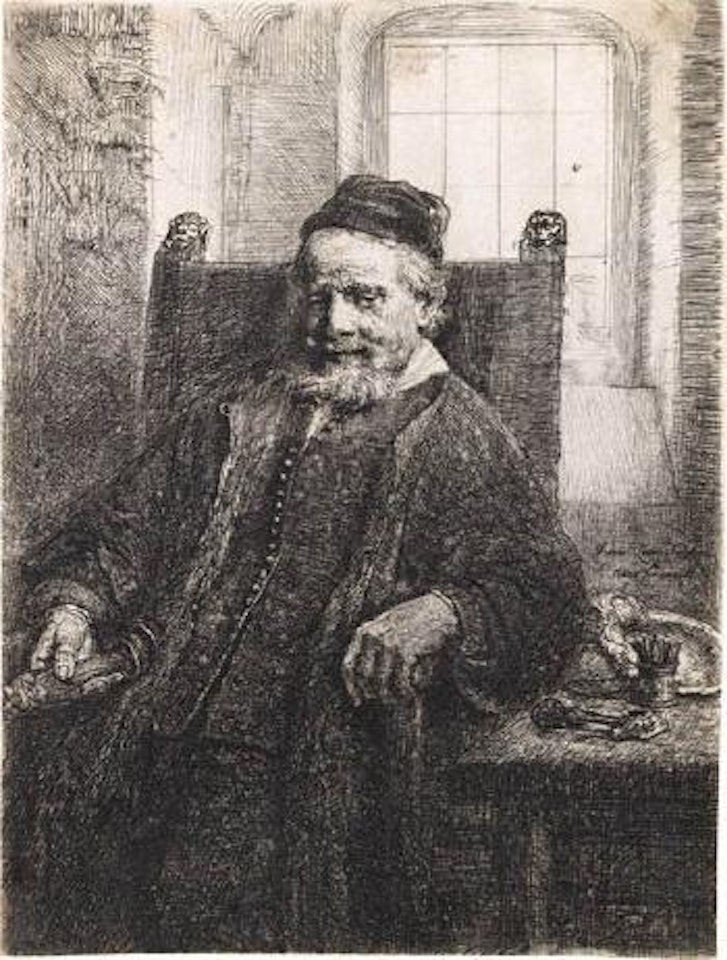 Jan Lutma, goldsmith by Attributed to Rembrandt Harmensz van Rijn