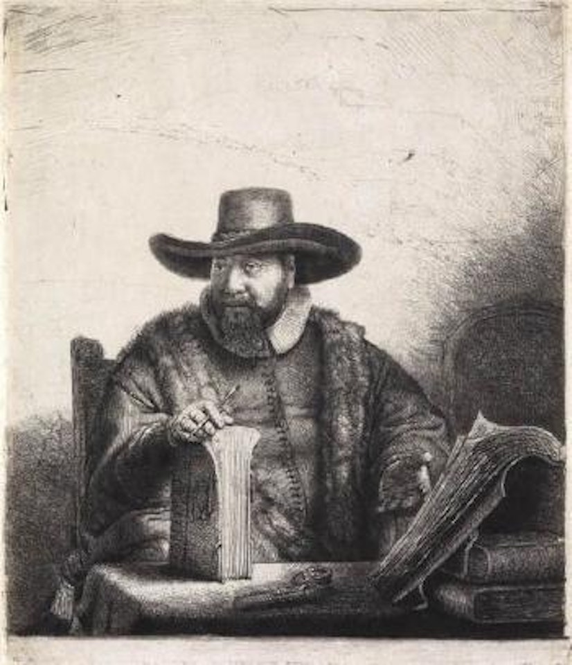 Cornelis Claesz Anslo, preacher by Attributed to Rembrandt Harmensz van Rijn