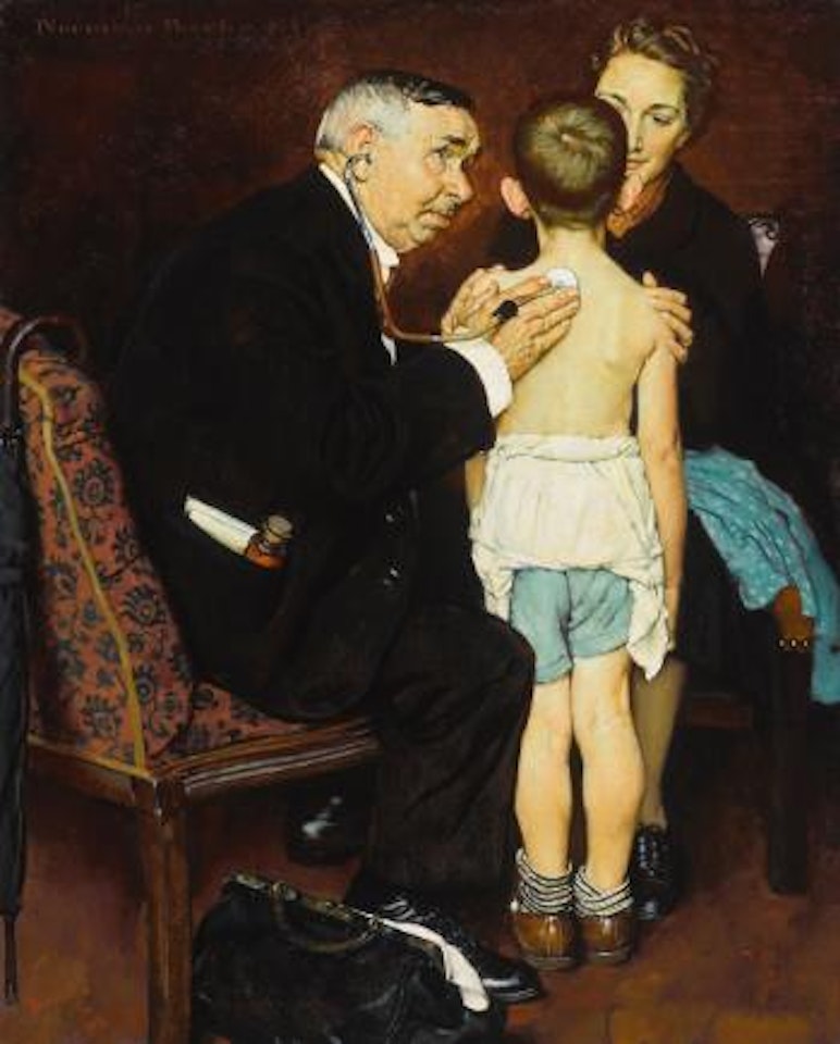 Doc Mellhorn And The Pearly Gates 'He Was Just a Good Doctor And He Knew Us Inside Out by Norman Rockwell