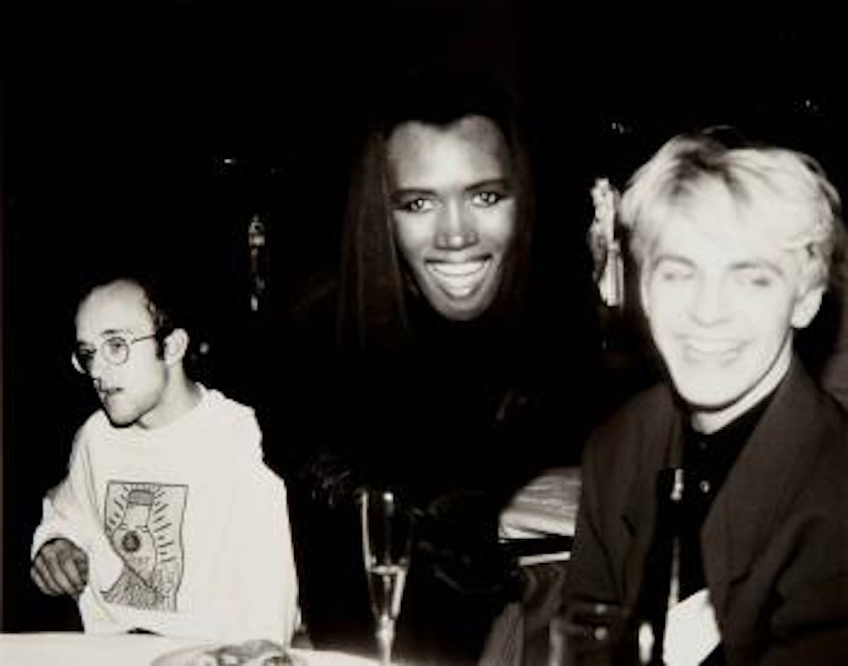 Keith Haring, Grace Jones and Nick Rhodes by Andy Warhol