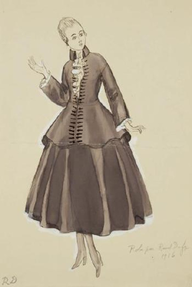 Étude de robe pour Paul Poiret by Raoul Dufy