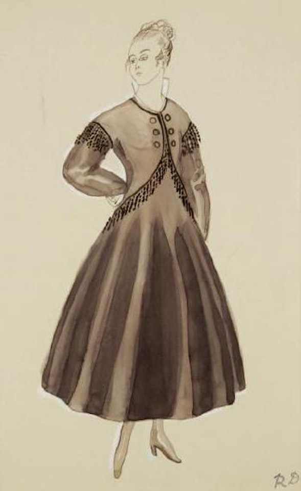 Étude de robe pour Paul Poiret by Raoul Dufy