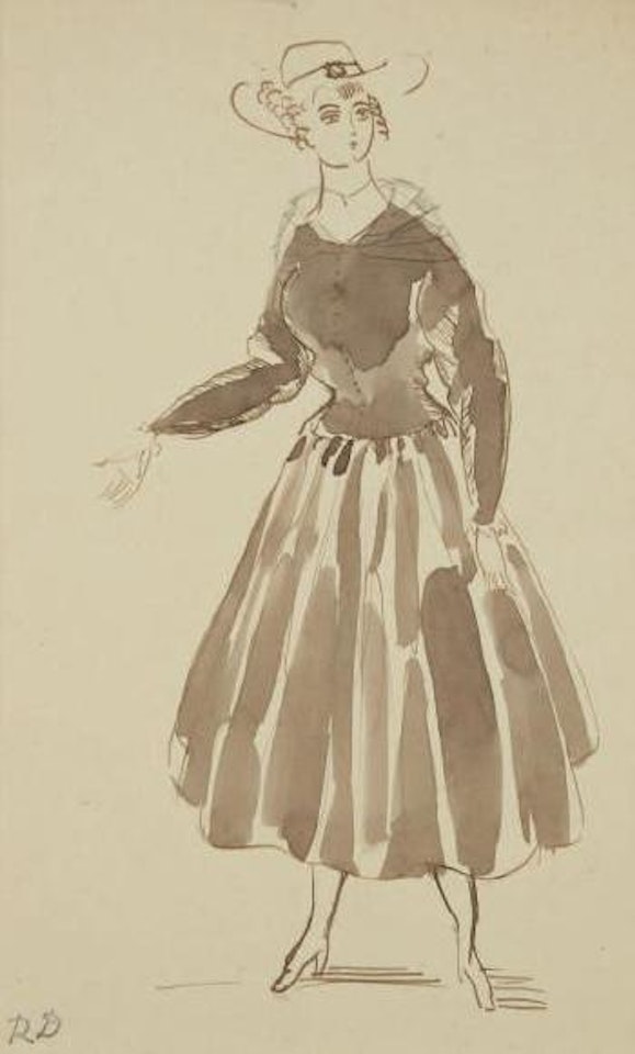 Étude de robe pour Paul Poiret by Raoul Dufy