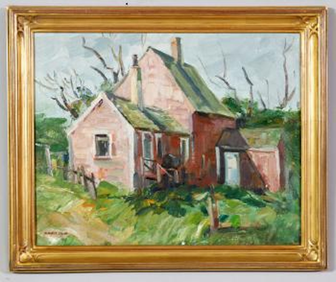 Rural landscape with house by Maurice Logan