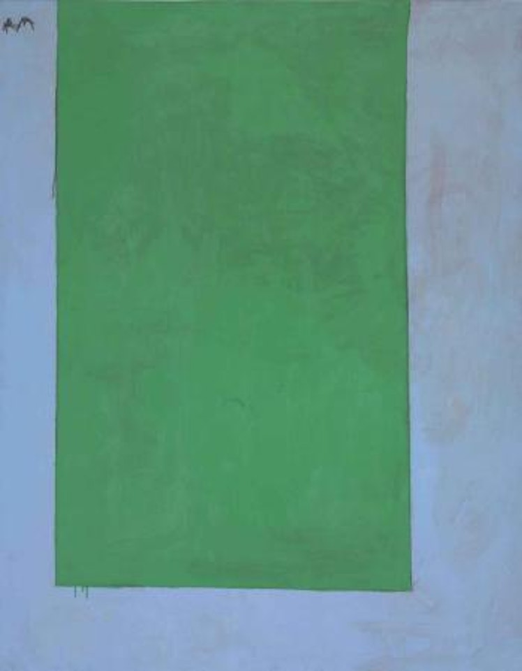 Open No. 10: In Green on Blue by Robert Motherwell