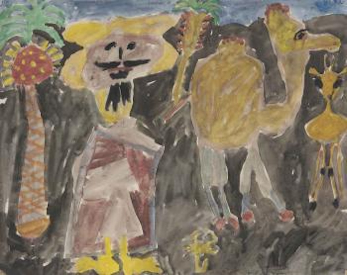 Arabe et Chameau by Jean Dubuffet