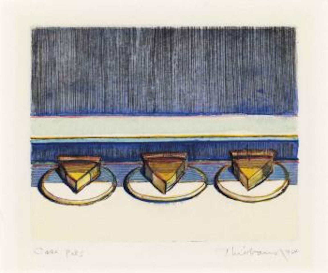 Case Pies by Wayne Thiebaud