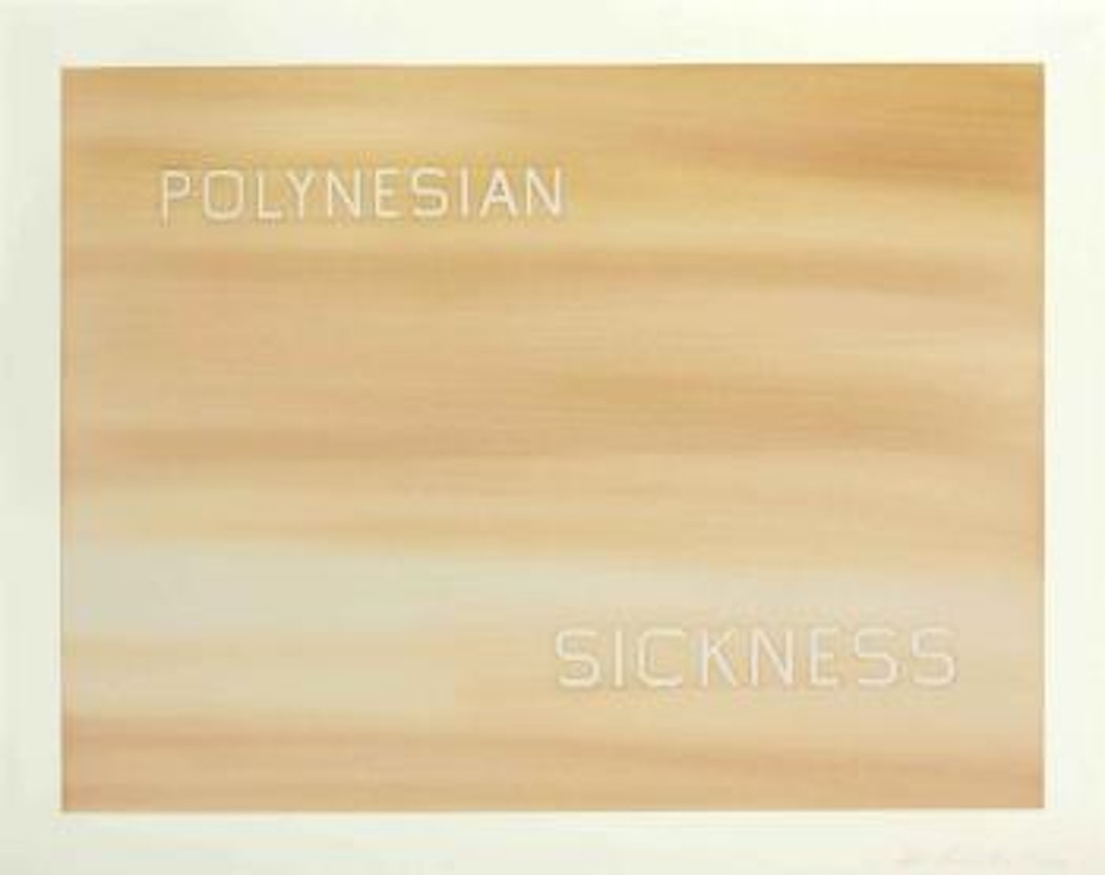 Polynesian Sickness by Ed Ruscha